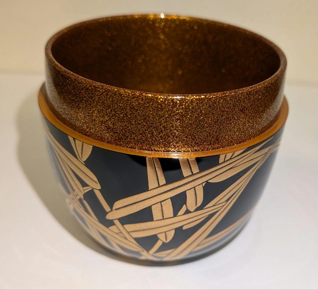 『山下永甫』大棗『芦』内金梨子地　輪島塗　共箱　茶道具