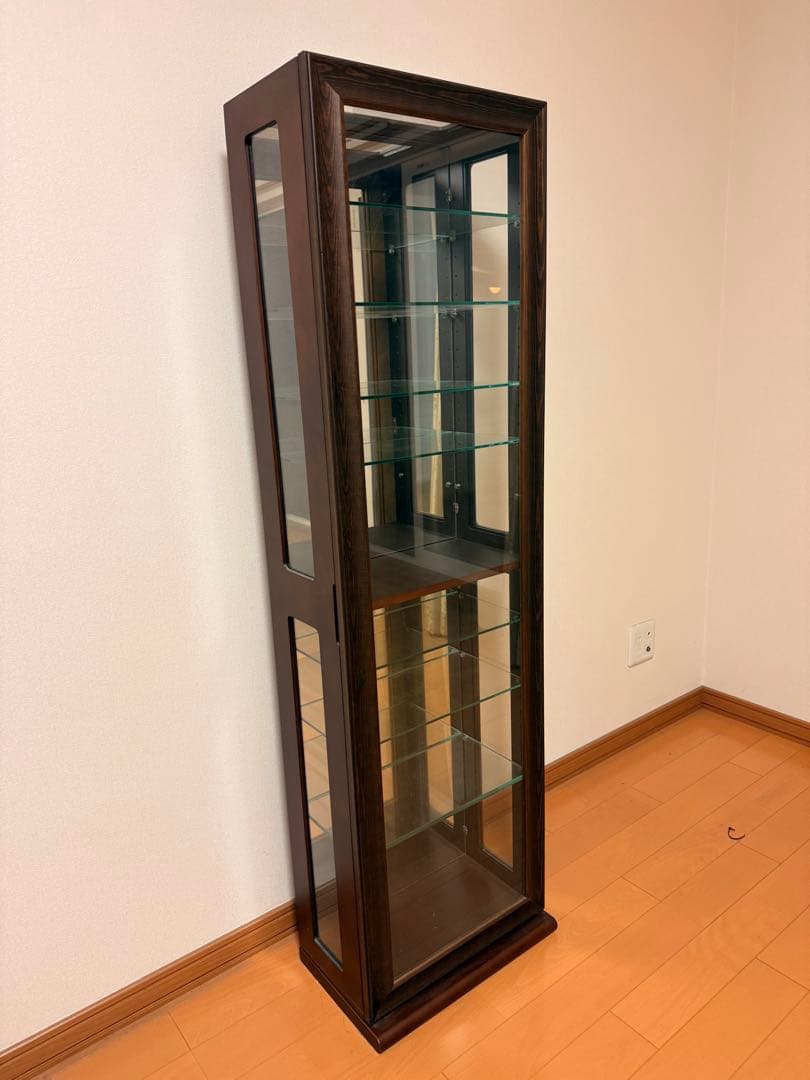 Q3035 塩川光明堂　カルトーネ　コレクションケース　棚　ラック ガラス