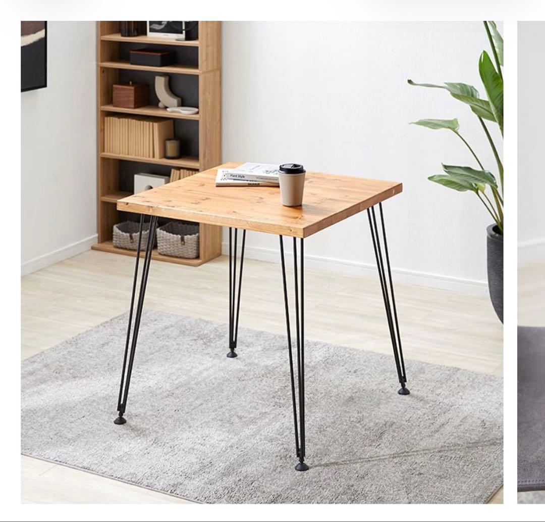 ライトブラウン ダイニングテーブル 75cm