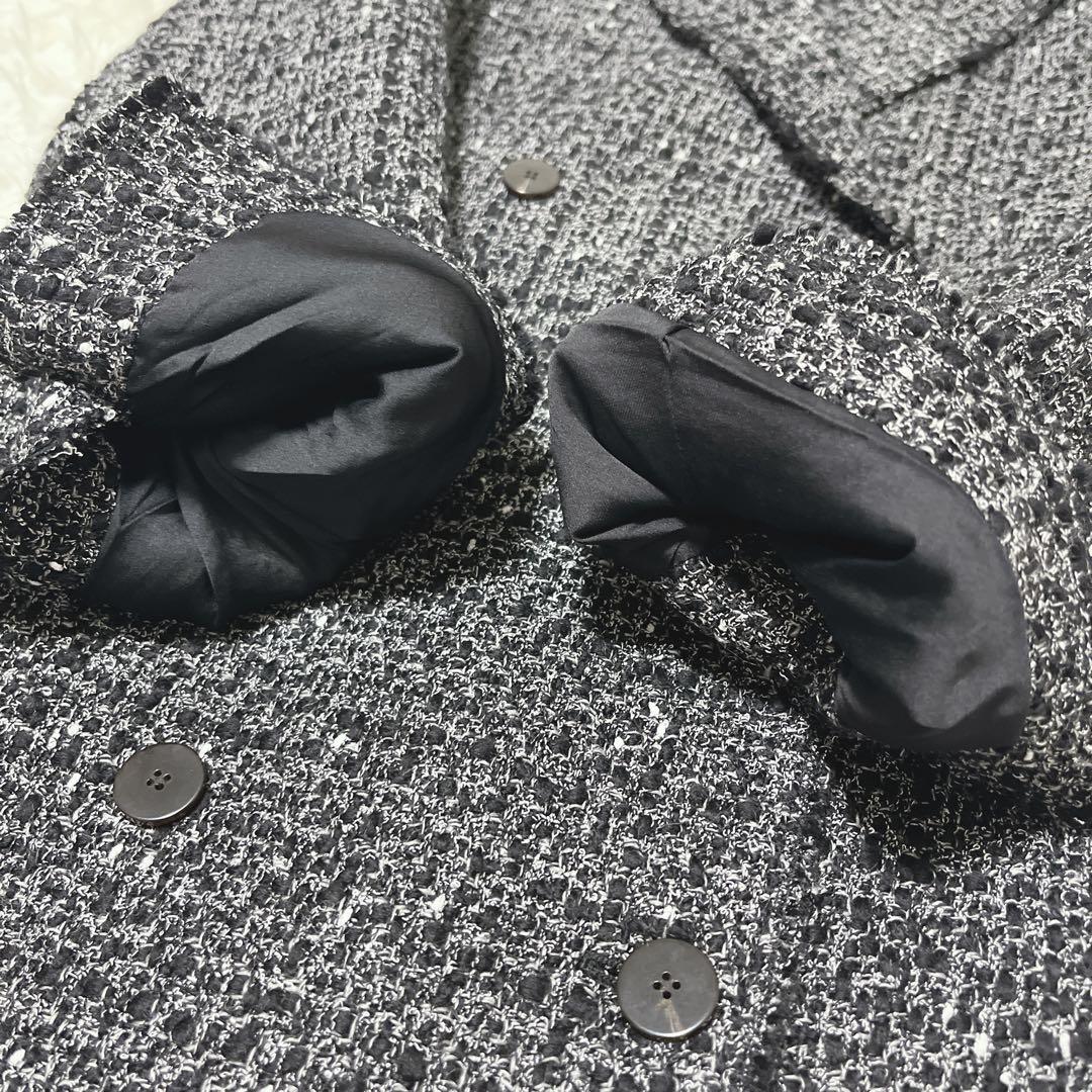 Theory チェスターコート　ツイード　ダブルブレスト