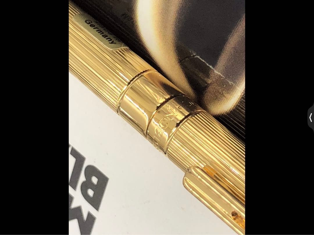 モンブラン　未使用！金運を引き寄せる黄金色！★輝く総金張り稀少なノブレス・ドゥエ
