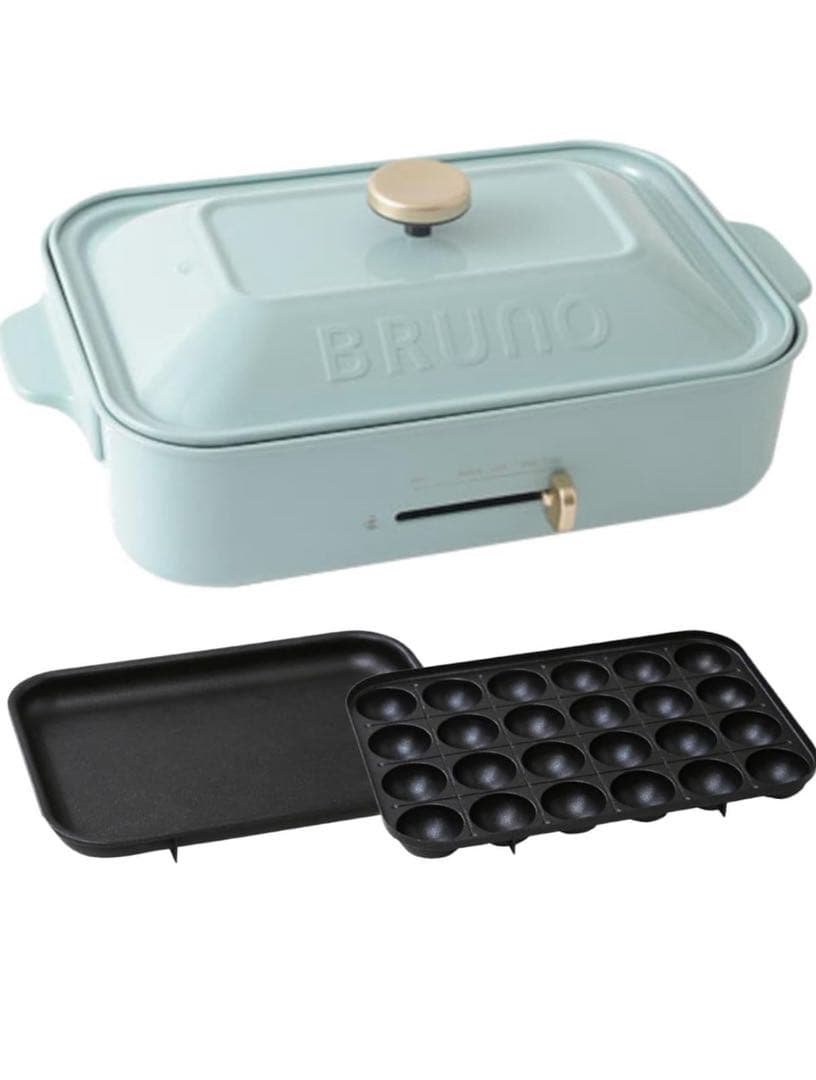【新品】BRUNO コンパクトホットプレート ブルーグレー色　BOE021