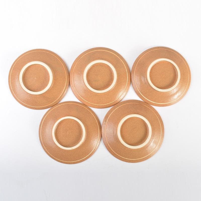 茶道具　山田喆造　伊羅保釉　銘々皿　五客　共箱　C　6272