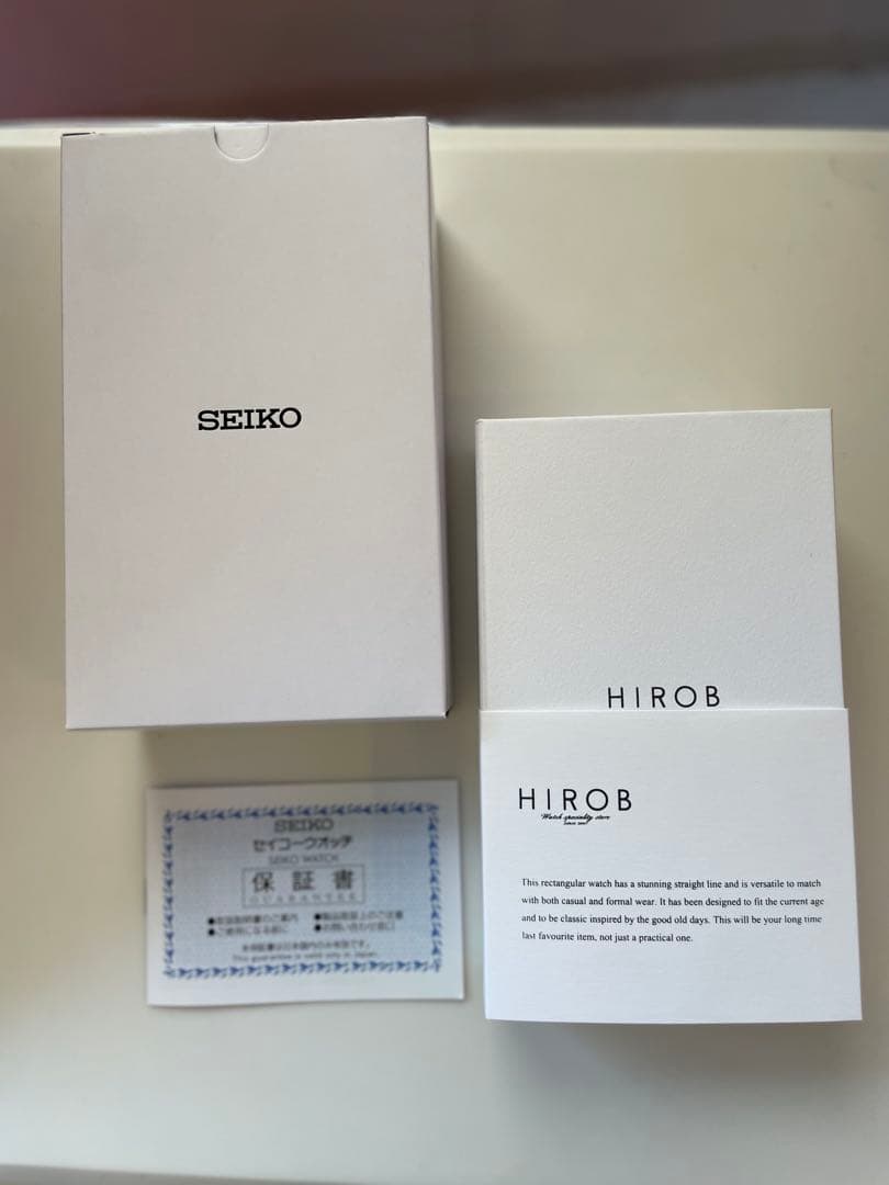 HIROB【SEIKO /セイコー】グレージュ/レザーベルト レディース時計