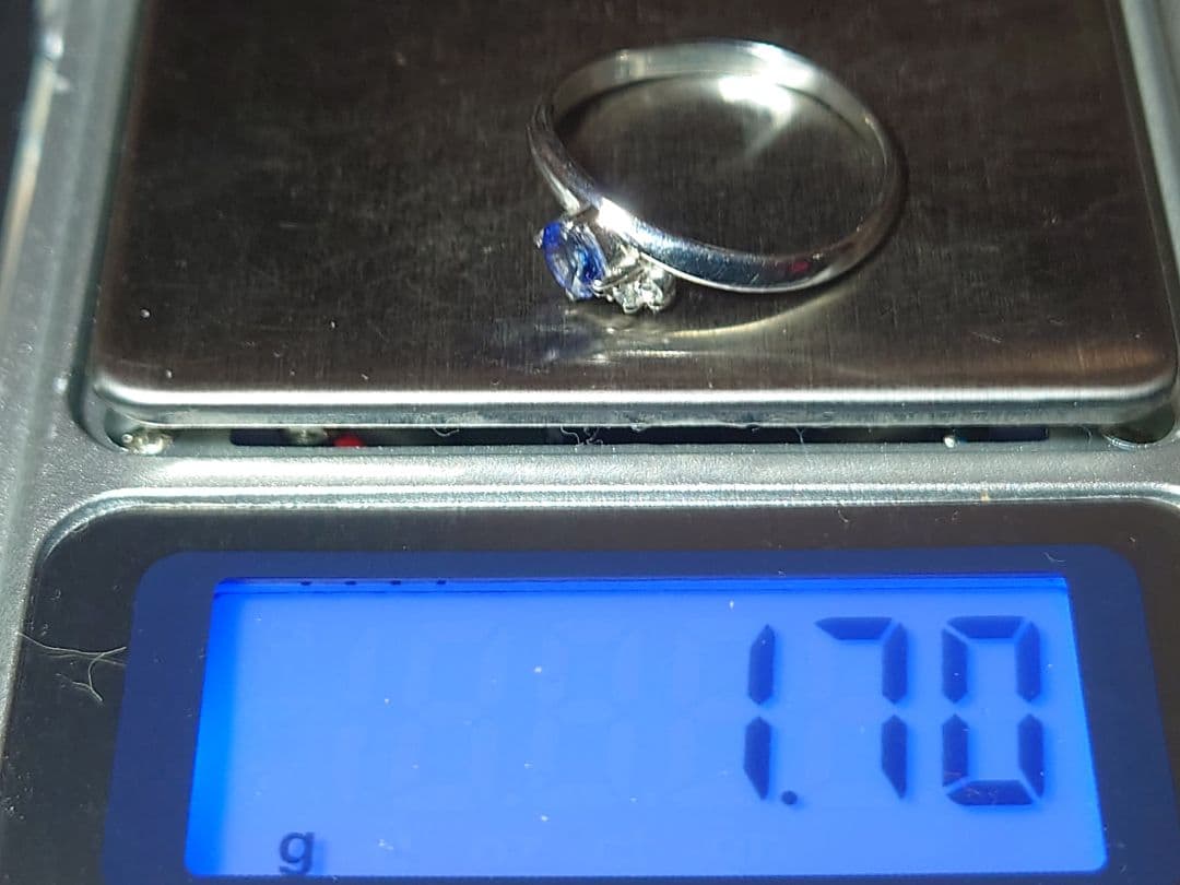 pt900 サファイア 9号 指輪 プラチナ リング ダイヤモンド