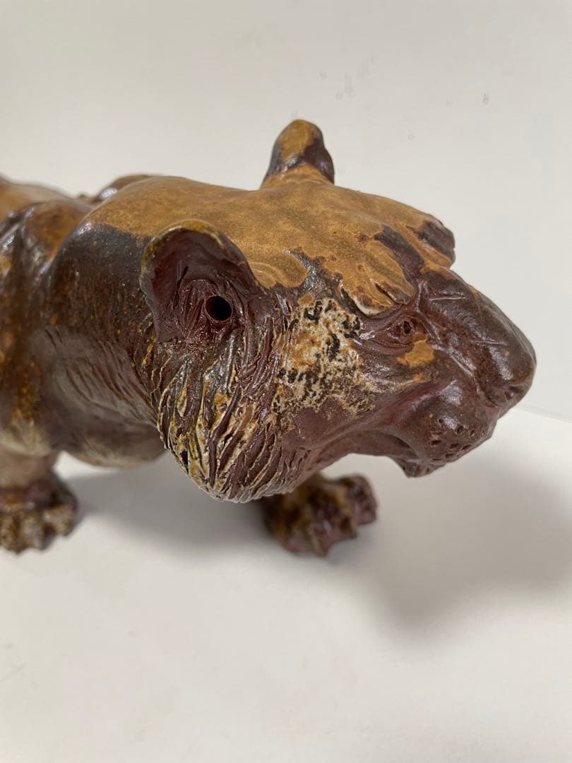 【柴岡一海】備前焼　虎　縁起物　干支　置物　飾り物