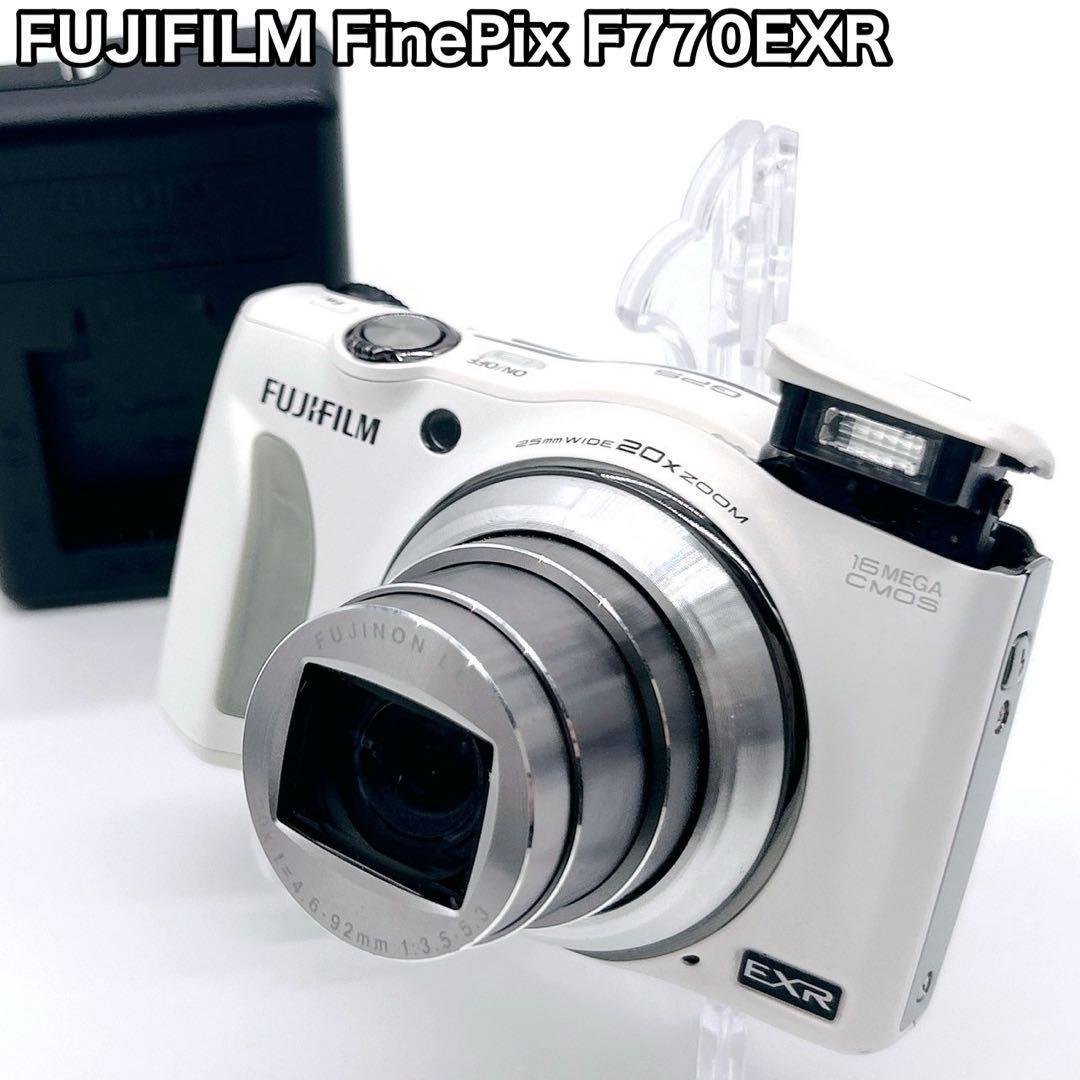 FUJIFILM 富士フイルム FinePix F770EXR ホワイトデジカメ