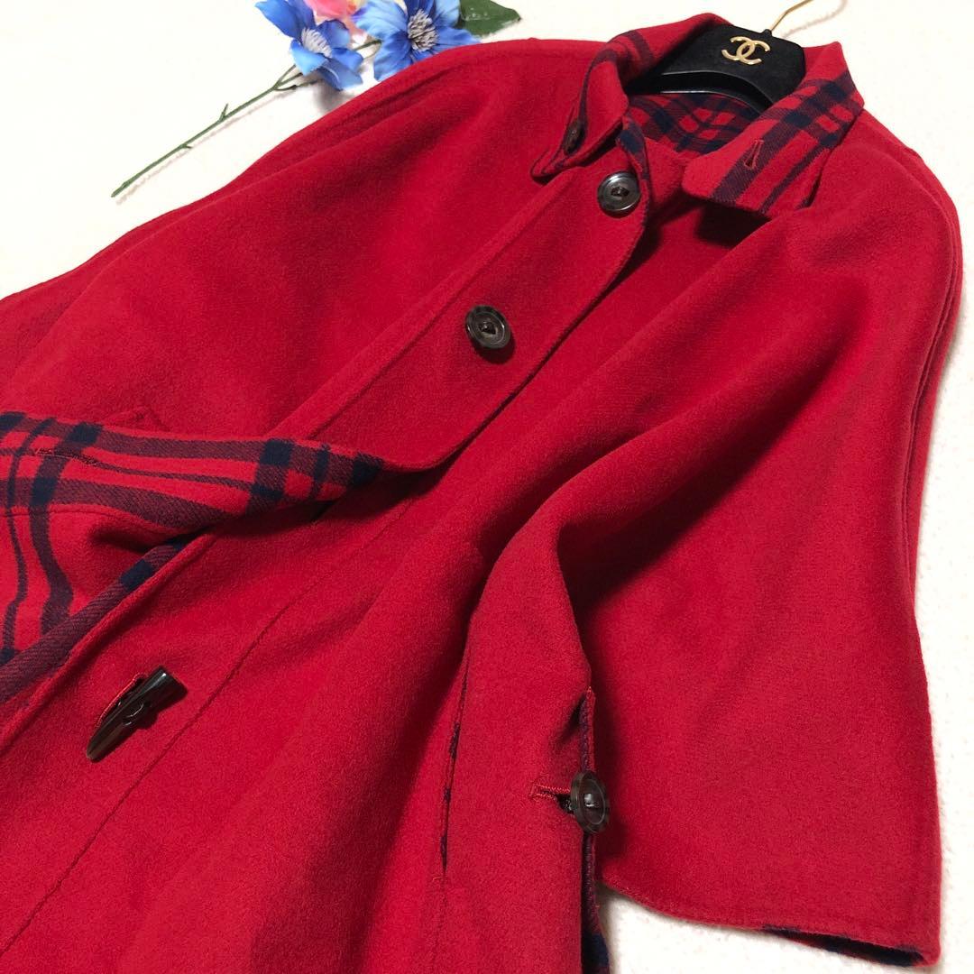 未使用級　マリナリナルディ　ステンカラーコート　リバーシブル　クチートアマーノ