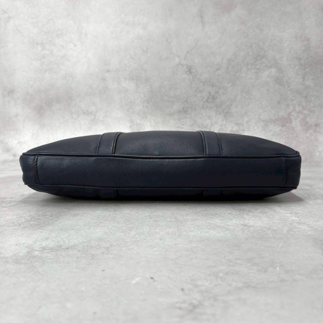 【定価37万】PRADA ビジネスバッグ 2way レザー ブリーフ 三角ロゴ