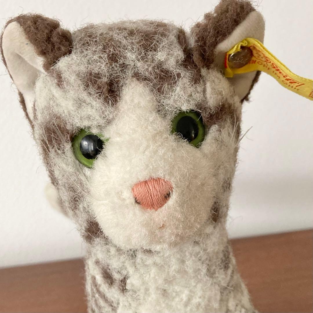 オールドシュタイフ　ネコ　アメリカンショートヘア　猫　ぬいぐるみ　ヴィンテージ