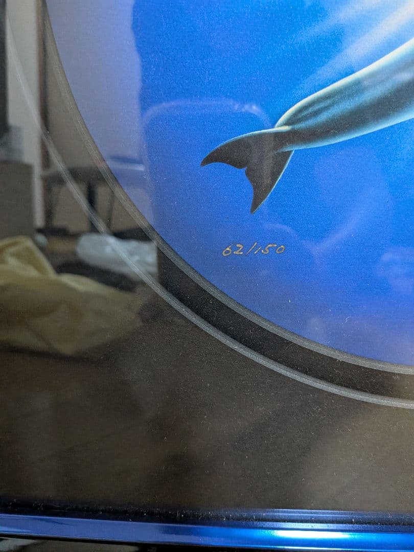 クリスタルブルー 魚のアート作品 62/150