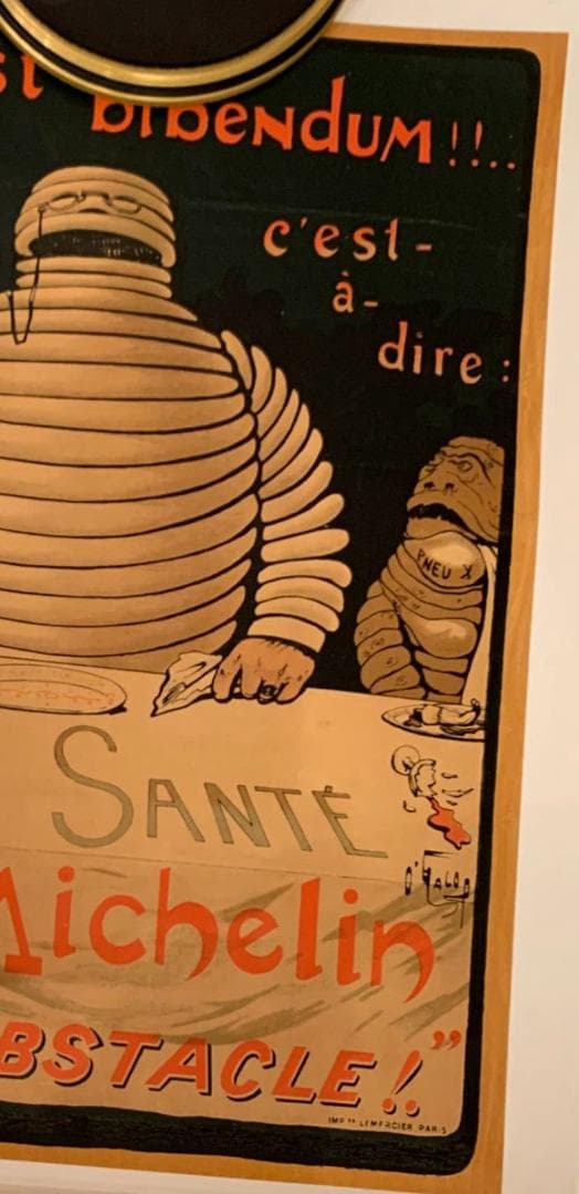 1900 年のミシュランタイヤ オリジナルポスター ビバンダムの作者、