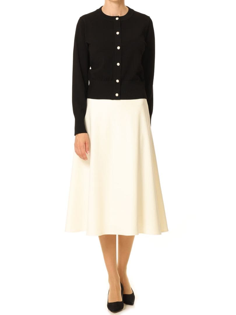 エムプルミエ　ニットジョーゼットスカート34 タイムセール