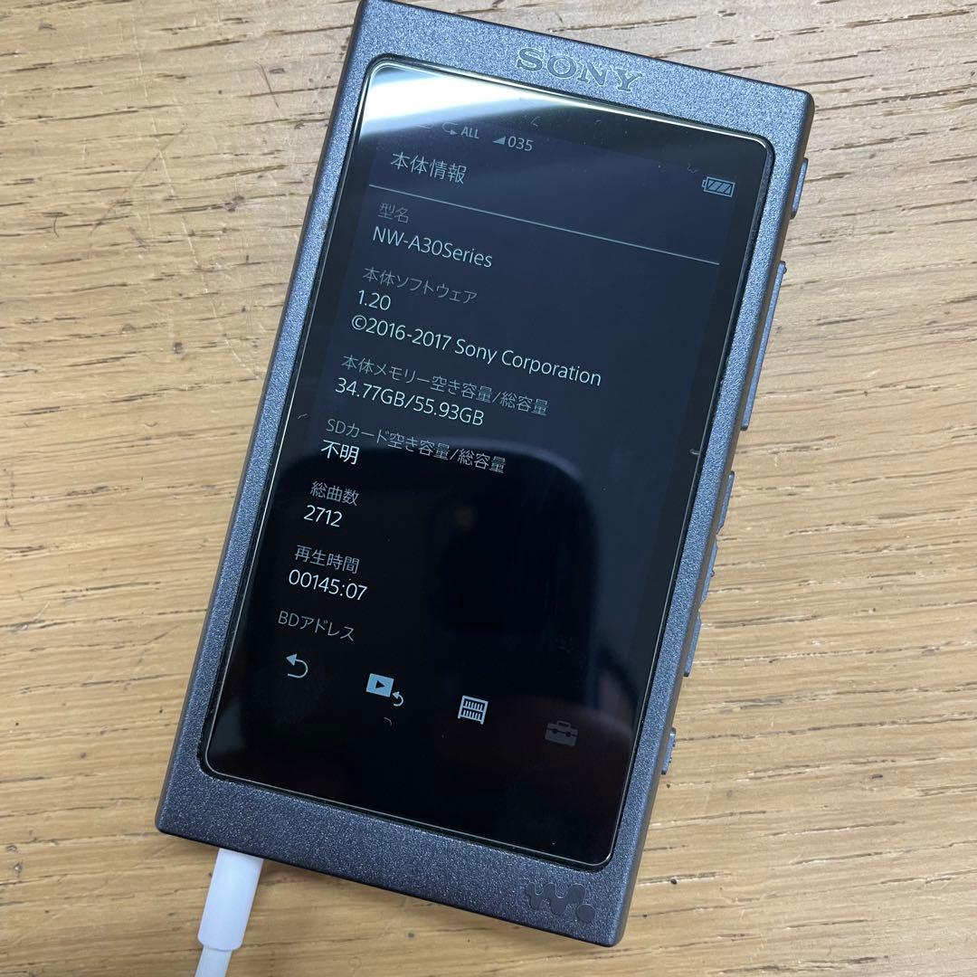 動作品 SONY Walkman NW-A37HN デジタルオーディオプレーヤー