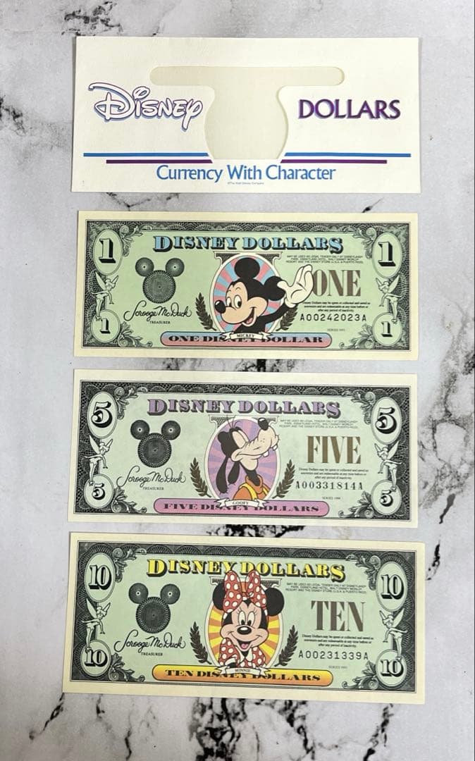 ディズニーダラー 未使用品 ☆専用封筒付き☆