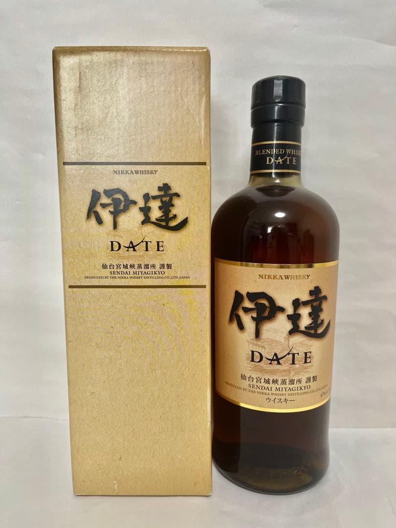【新品】伊達　旧ラベル　ニッカウイスキー　未開封　箱付　仙台宮城峡蒸溜所製