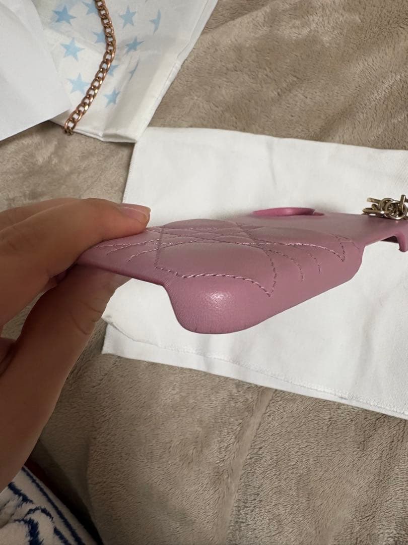 DIORキルティングiPhoneケース　正規品16 袋付き値下げ‼️