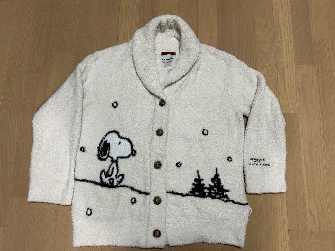【美品＆未使用あり】ジェラートピケ　スヌーピー　もこもこ　上下セット