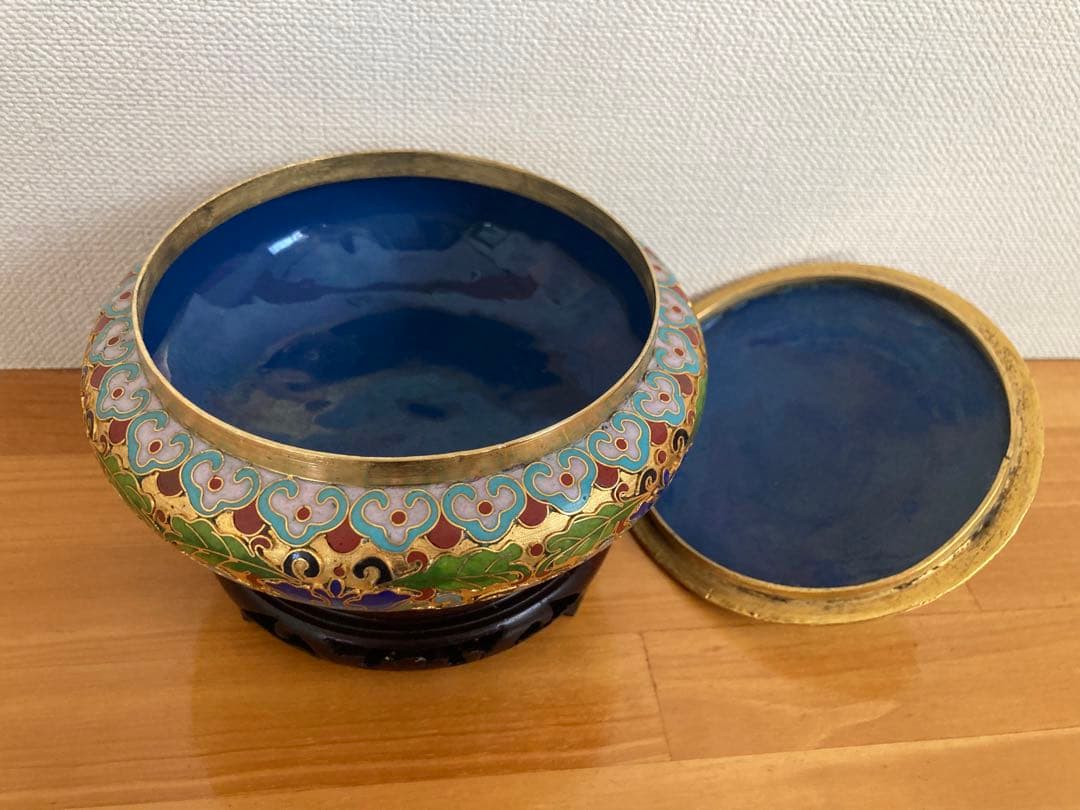 七宝焼　香合　小物入れ　トレー