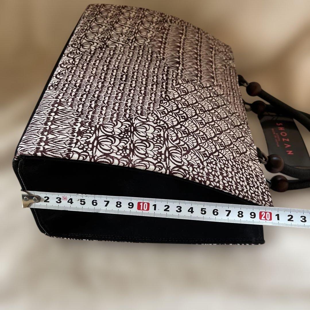 京都SHOZAN謹製 正絹和装バッグ未使用品 切り嵌め小紋柄