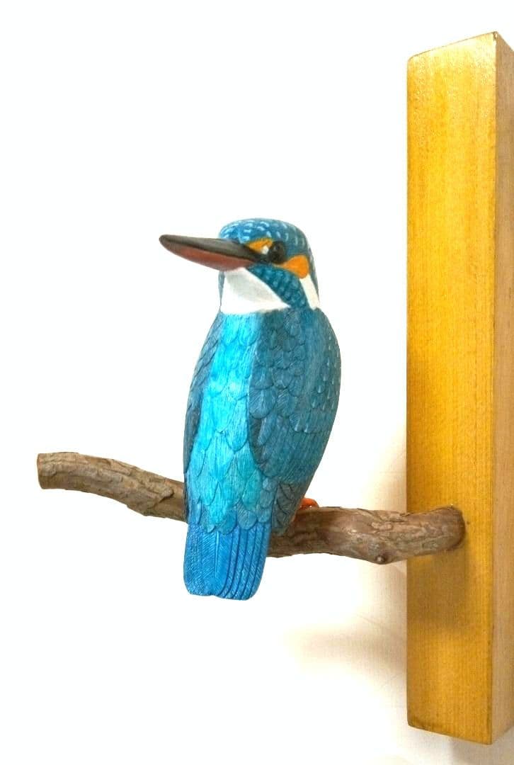 バードカービング　カワセミ（メス）