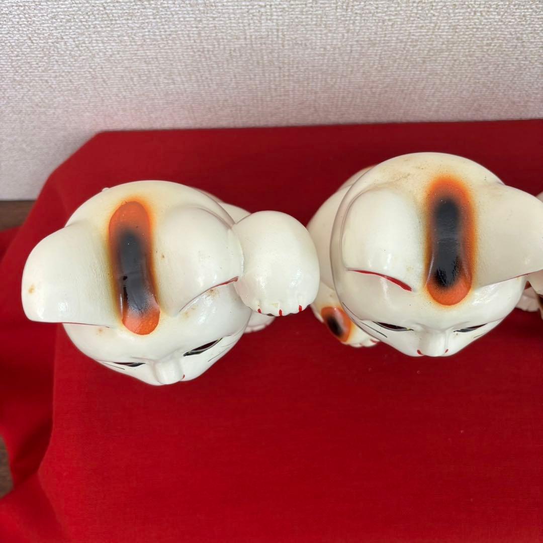 招き猫 6号3つ　まとめ売りお買い得‼︎未使用箱付き‼︎ ②