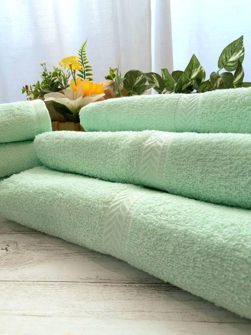 泉州タオル 800匁ライトグリーンバスタオルセット８枚入 タオル新品 まとめ売り