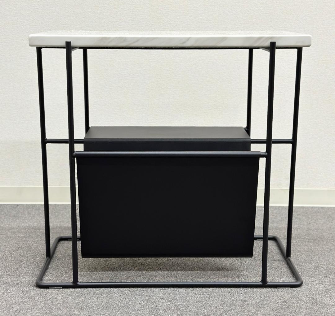 美品■ボーコンセプト■パリス　サイドテーブル　マガジンラック　大理石　エレガント