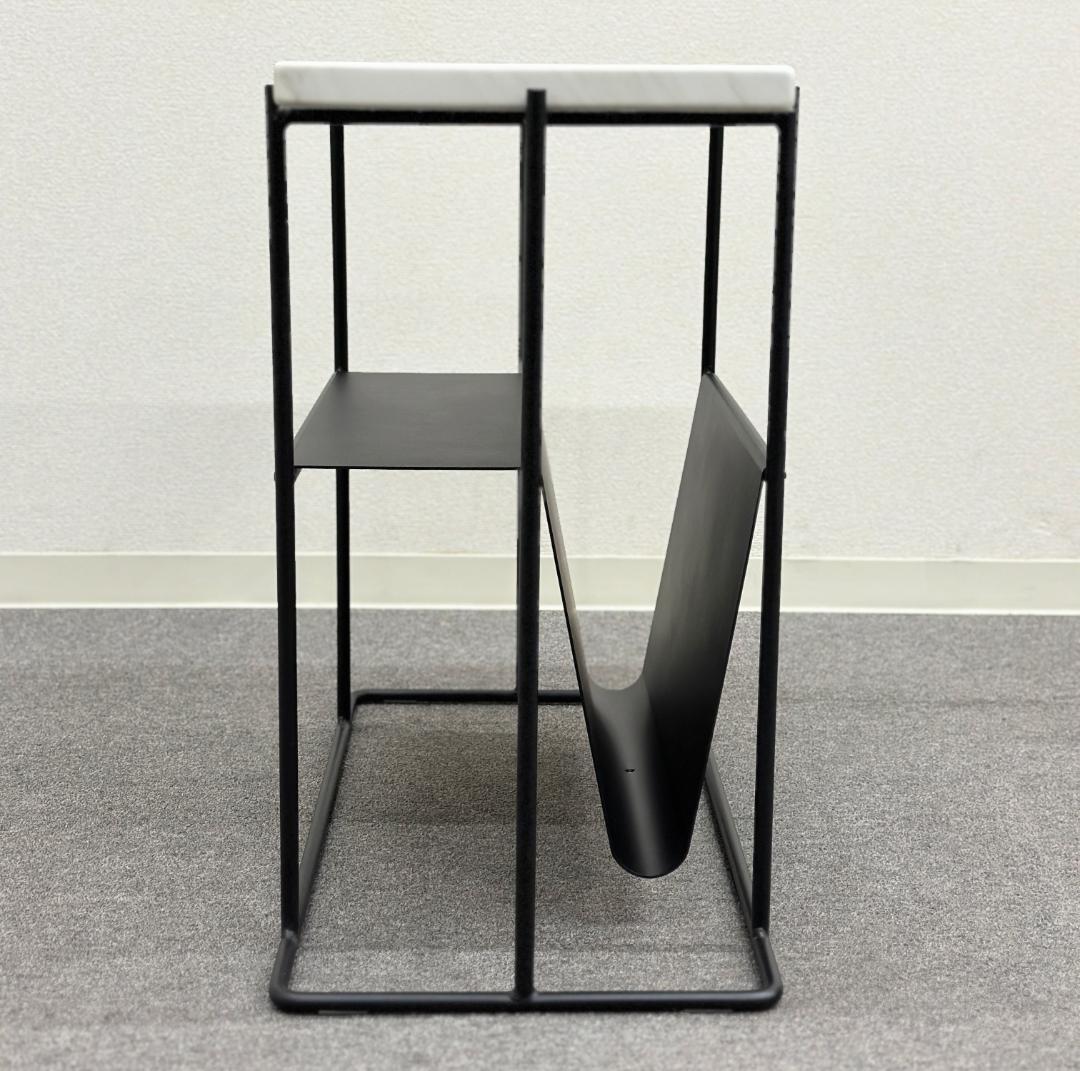 美品■ボーコンセプト■パリス　サイドテーブル　マガジンラック　大理石　エレガント