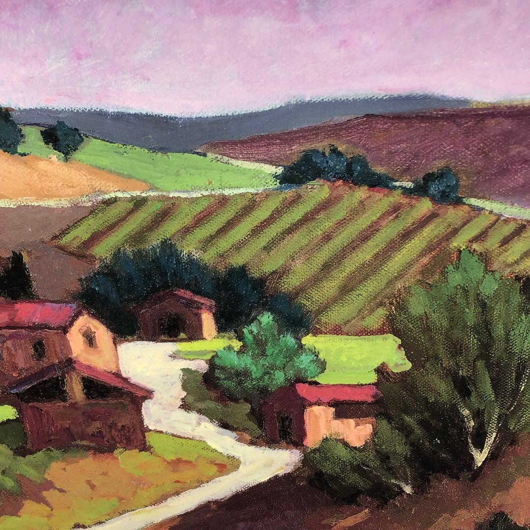 ペッサーニ　「夕暮れの気配」 版画(ジクレー) シート　額縁無し　美品