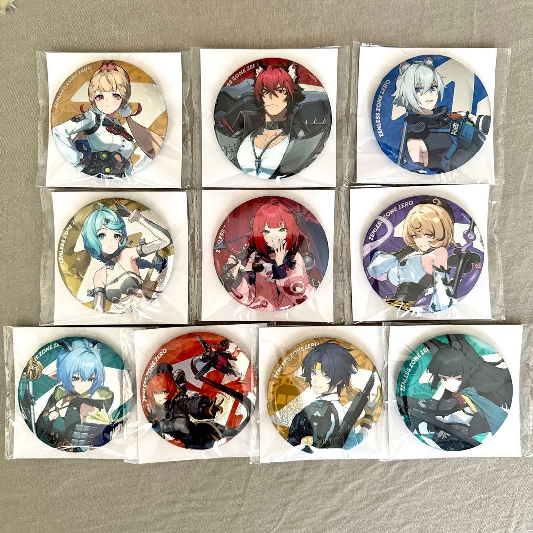 【全10種セット】GiGO ゼンレスゾーンゼロ ホログラム缶バッジ vol.2