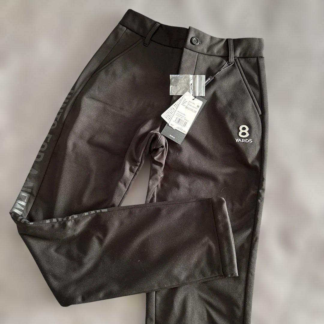 【新品タグ付】8 YARDS ♪BONDING 裏起毛 パンツ S ブラック