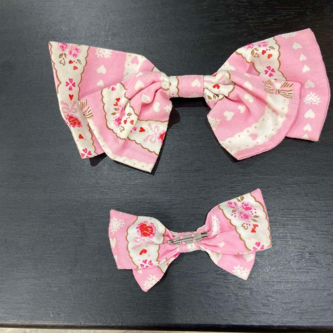 メタモルフォーゼ♡JSK猫プリント ピンク 裾パニエ付きシャーリングスカート