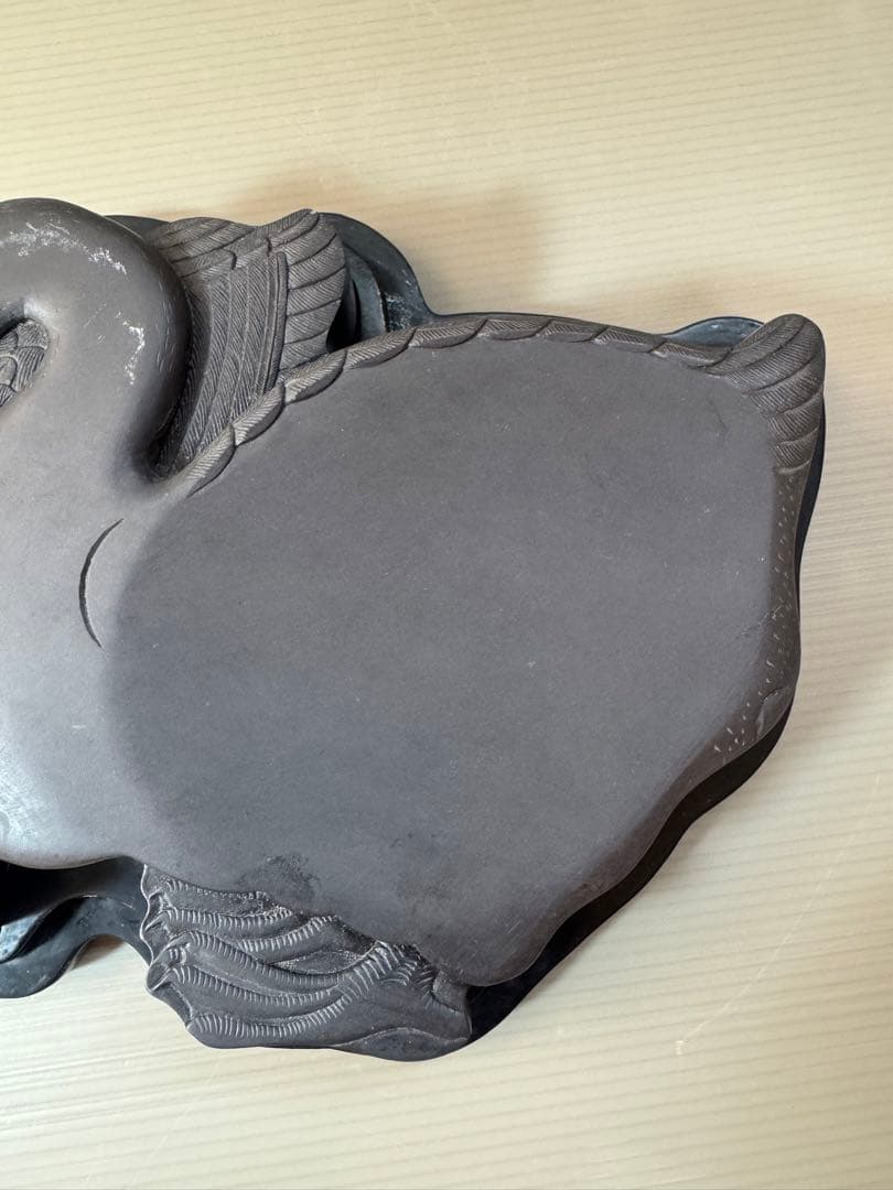 2706 中国古硯　鴛鴦文　時代物