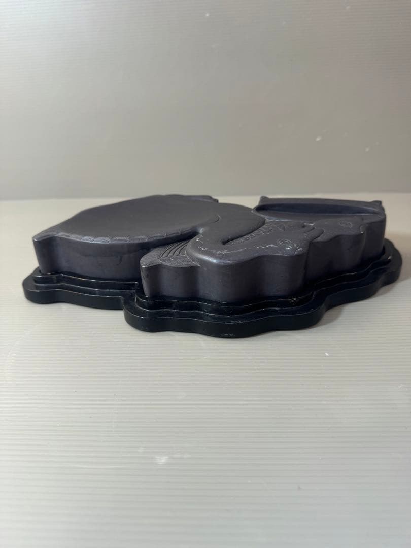 2706 中国古硯　鴛鴦文　時代物