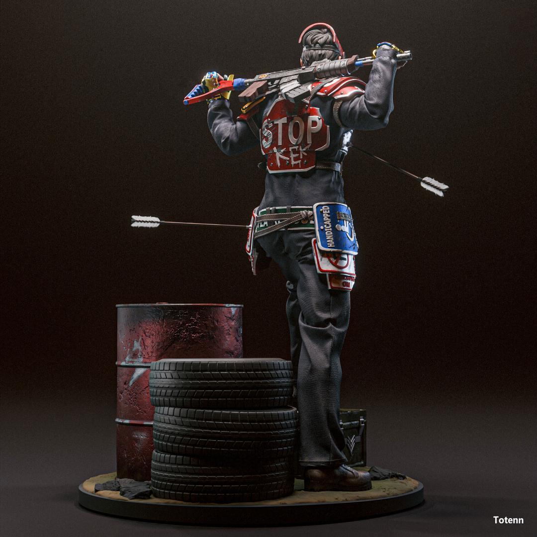 1/8　未塗装 未組立　【 サバイバー RUST 】フィギュア　ガレージキット