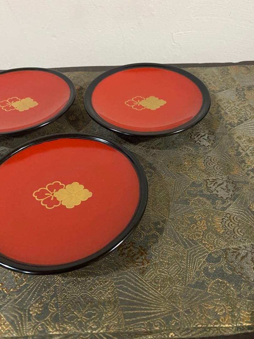 輪島塗り　銘々皿　懐石道具　茶道具