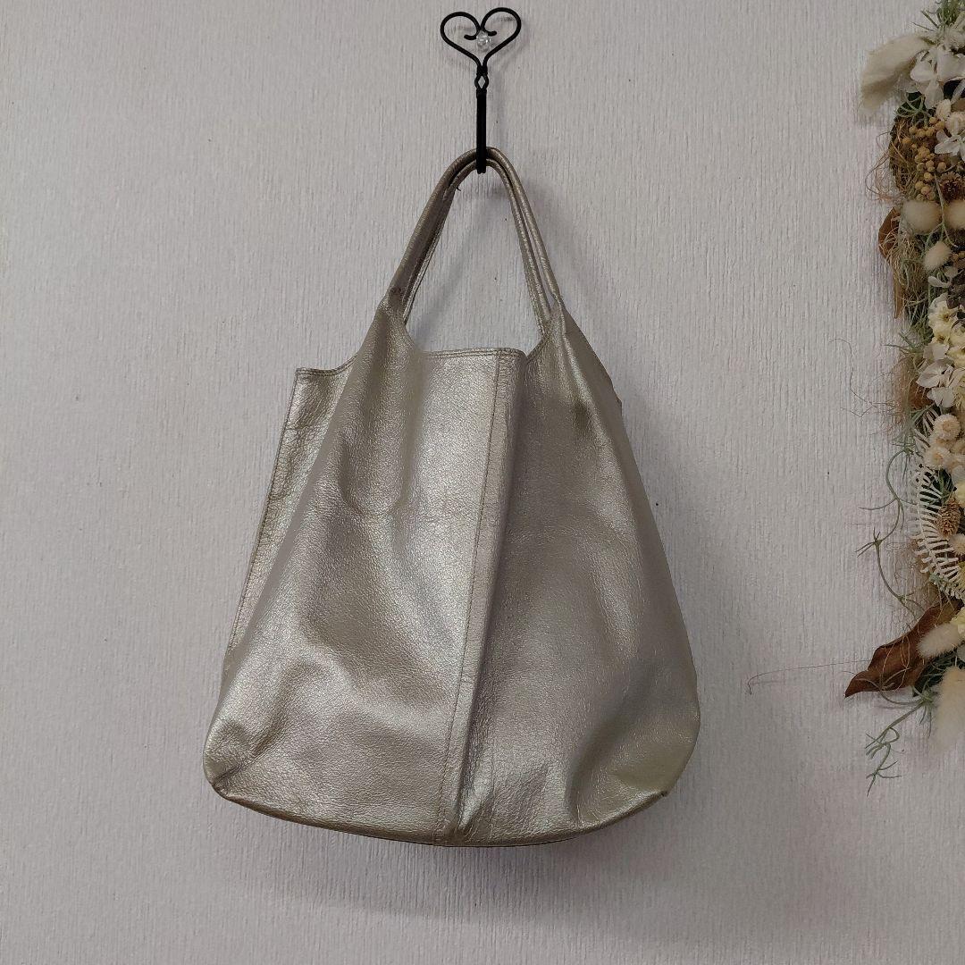 【美品】ヨーガンレール　バッグ　ゴールド