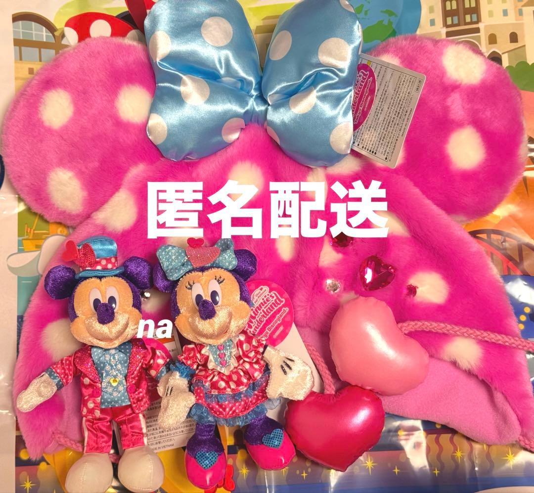 ディズニー　パルパルーザ　ファンキャップ　ミッキー　　ミニー　ぬいぐるみバッジ