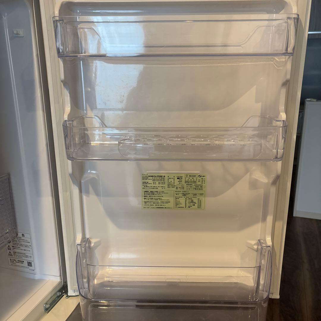 シャープ冷蔵庫　一人暮らし　SJ-PD28F-W