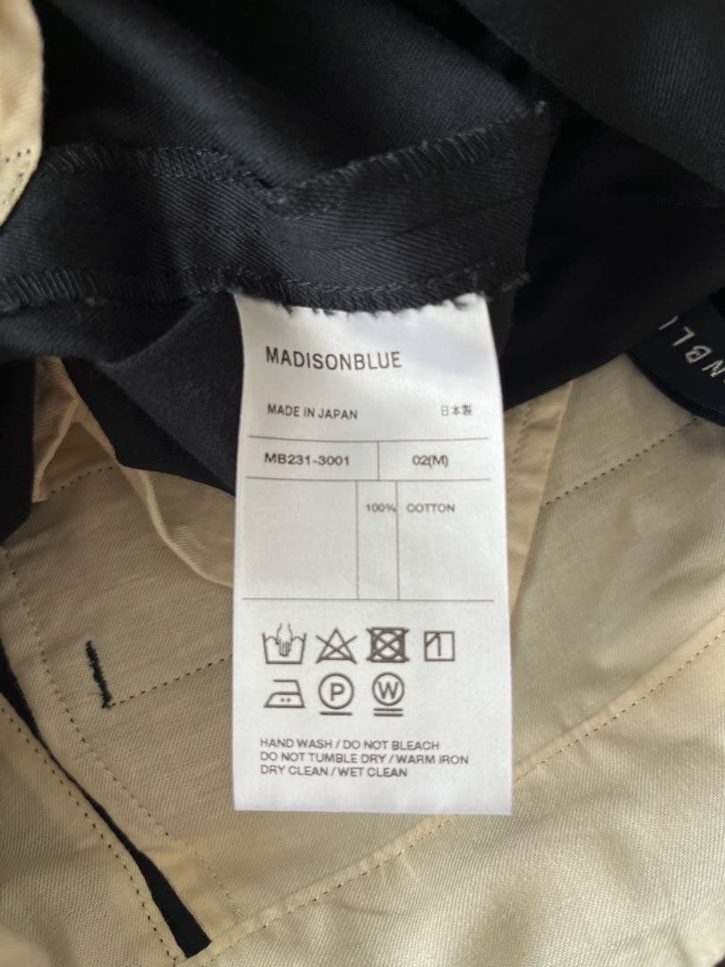 パンツ MADISONBLUE NO TUCK ST PT CHINO