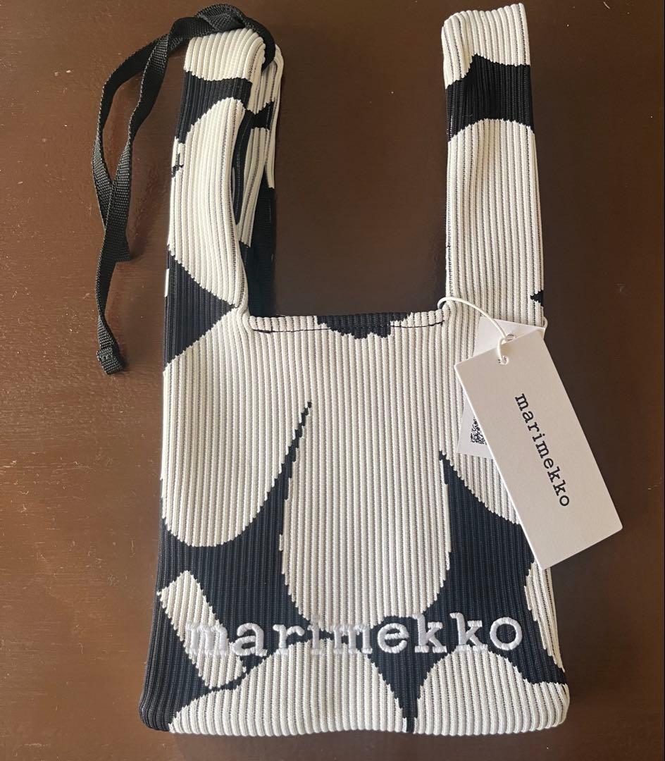 新品 マリメッコ Knitted Mini Tote Unikko トートバッグ