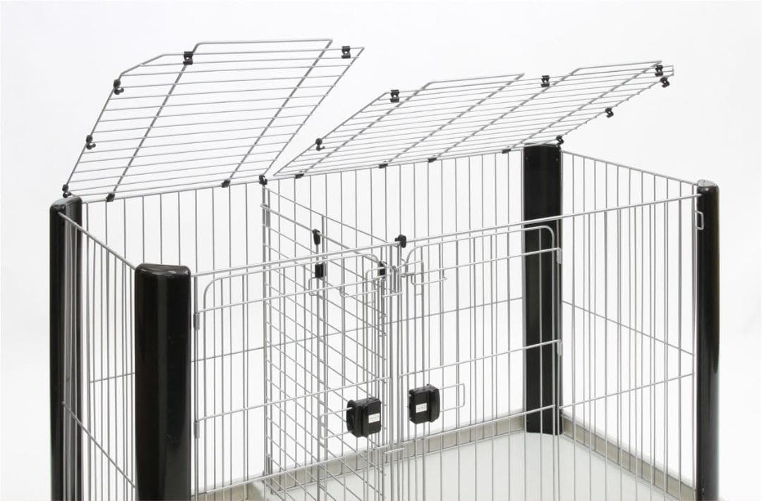 アドメイト イヌ用 ヴィラフォートサークル ブラック&シルバー レギュラー