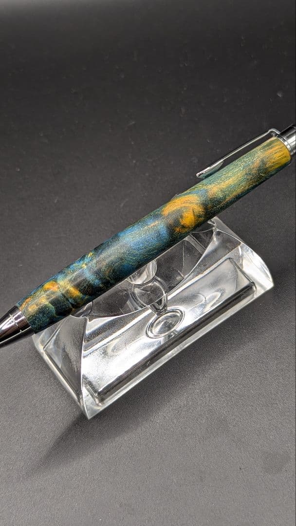 452ペン工房翌檜　スタビライズドウッドバーチバール　木軸シャーペン　ボールペン