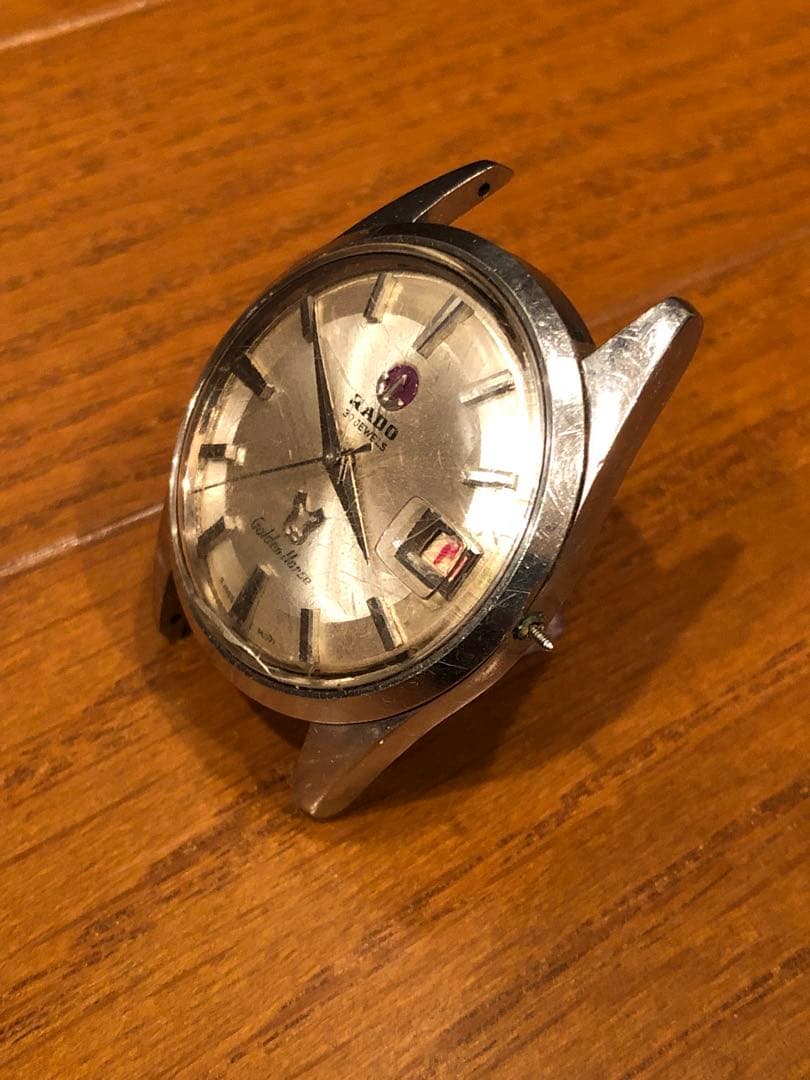 RADO GoldenHorse 自動巻き ビンテージ　風防割れ　ジャンク