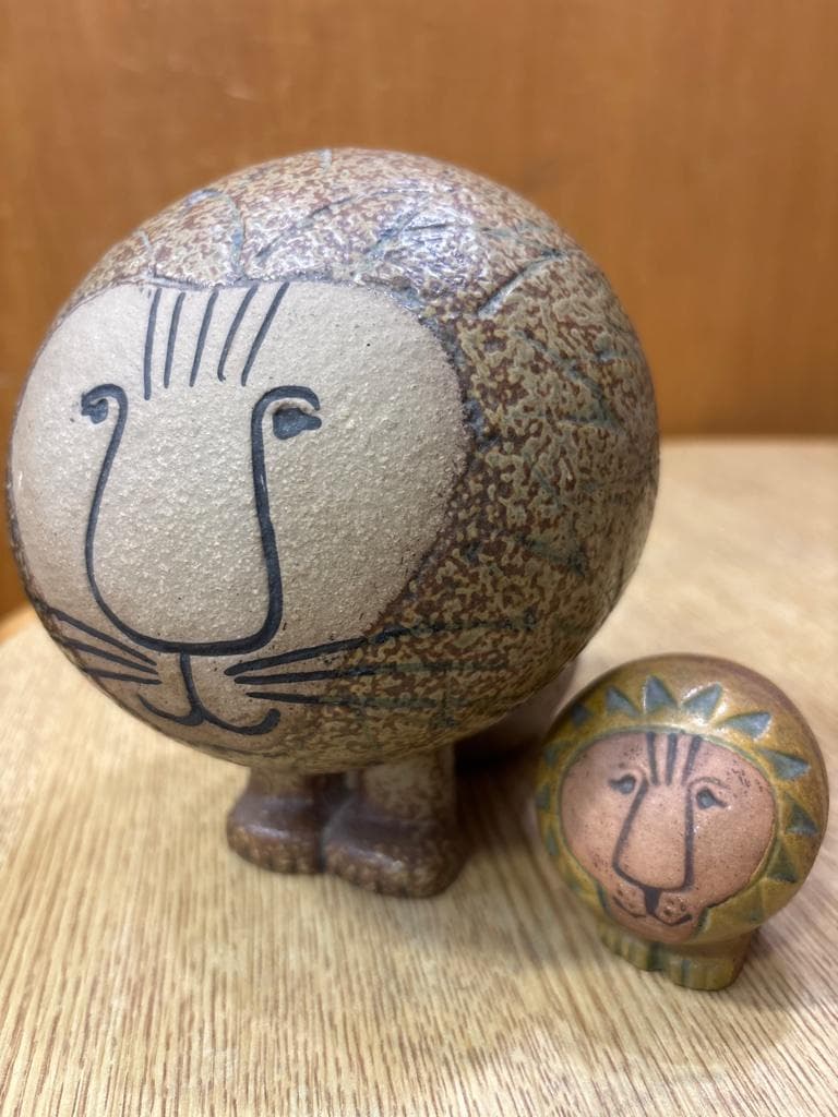 2点セットLISA LARSONリサラーソン Afrika LION ライオン