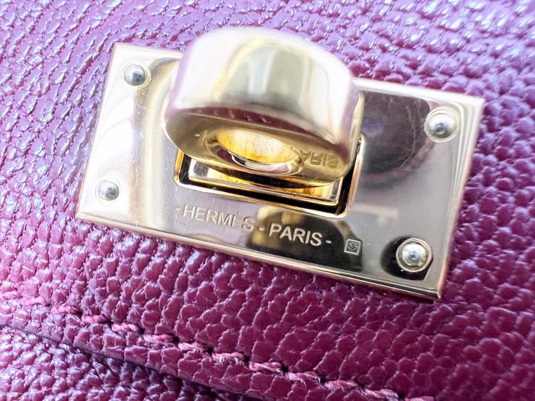 美品　HERMES　エルメス　ケリーポケット　シェーブル　Ｙ　財布　ケース