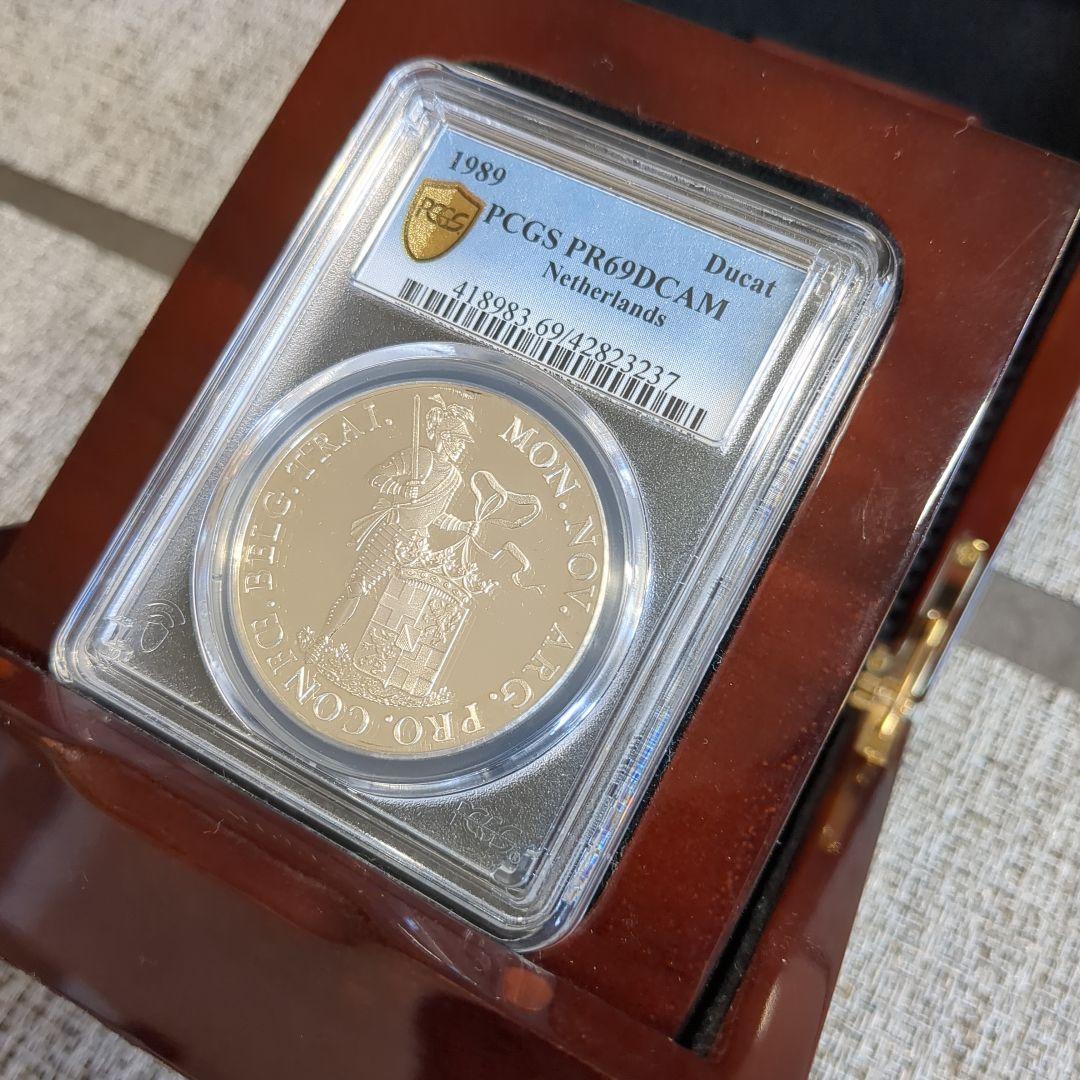 1989 オランダ ダカット銀貨 PCGS PR69 DCAM