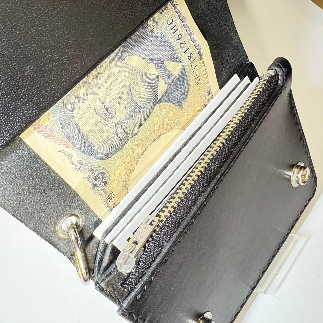 れんれんページ　トラッカーウォレット　ショート　ブライドルレザー