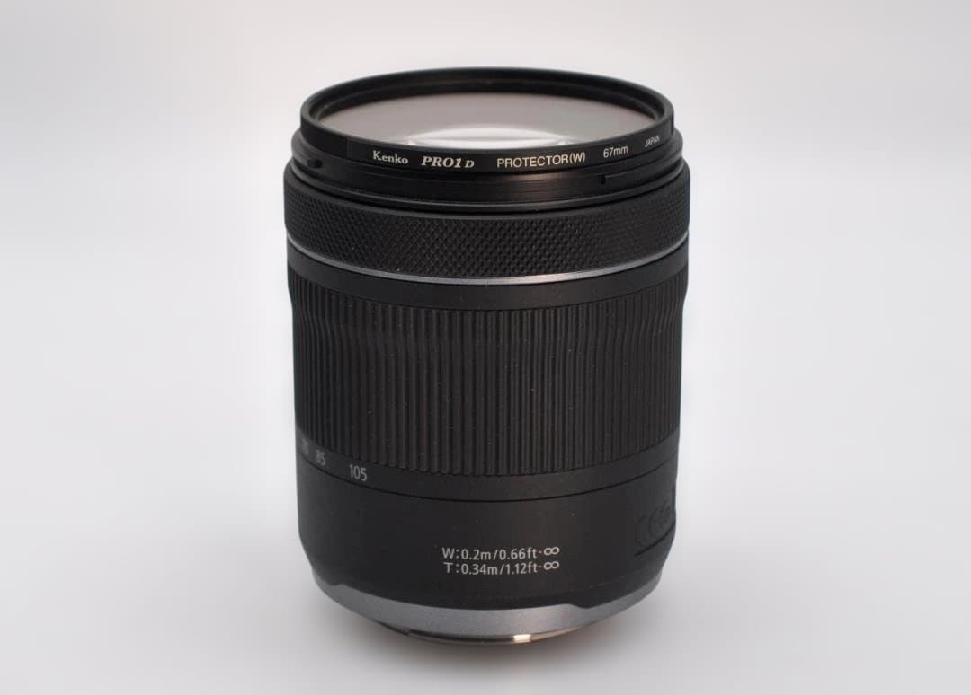 Canon RF 24-105mm F4-7.1 IS STM フィルター付き